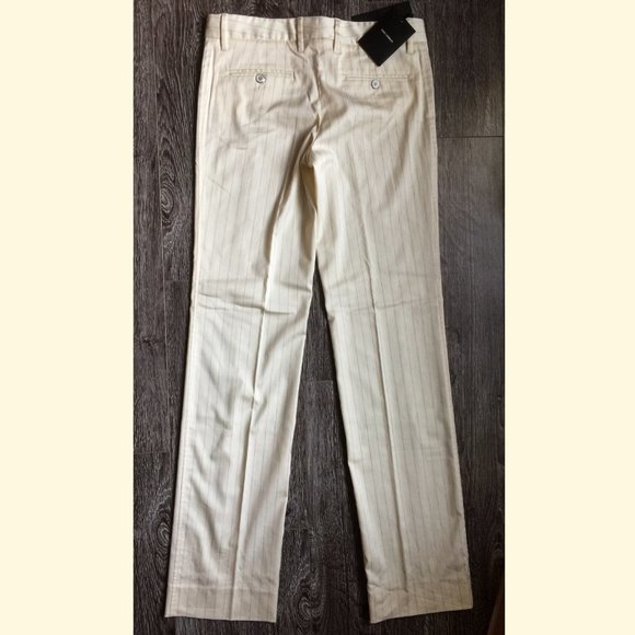 Dolce&Gabbana white stripe pants size 40 NWT low waist - Picture 6 of 7